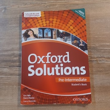 Oxford Solutions Pre- Intermediate PODRĘCZNIK