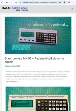 Kalkulator vintazny Elektronika MK 52  Nie uzywany