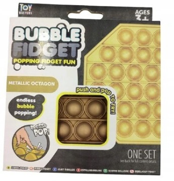 Toy Busters Bubble Fidget Metallic Octagon mix