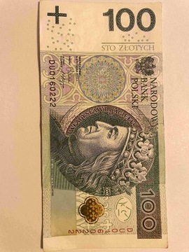 Banknot 100 zł DUO160222