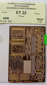 ET22 zestaw elem. fototrawionych GPM 967 1:87 H0