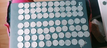 Monety 10zł (113 sztuk) różne roczniki