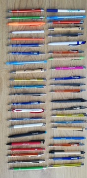 Długopisy 20szt  różne modele i kolory Komplet