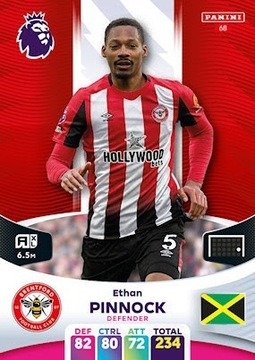 Ethan Pinnock 68 Karta Panini Premier League 2024