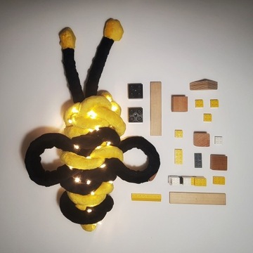 children's Lamps Bee handmade night lamp lampka