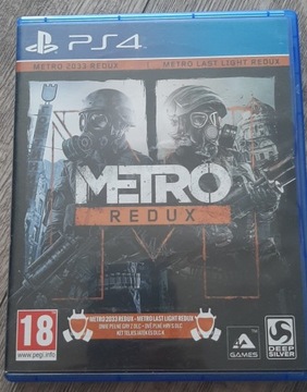 METRO 2033 REDUX, METRO LAST LIGHT REDUX PS4