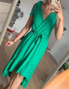 Sukienka zielona VANNY francja UNI wiązana