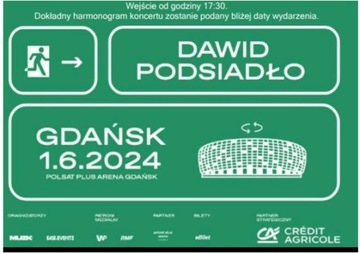 2 bilety koncert Dawid Podsiadło 