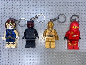 4 Figurki Latarki LEGO Star Wars, Ninjago, Chima