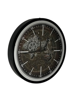 Zegar ścienny duży tryptyk 80cm prezent czarny
