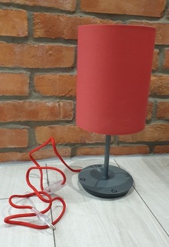 Lampka nocna retro z abażurem 37,5 cm