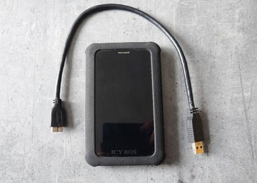 Kieszeń na dysk icybox USB 3.0 kabel etui