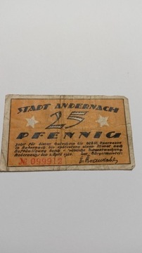 25 Pfennig 1920 rok Niemcy 