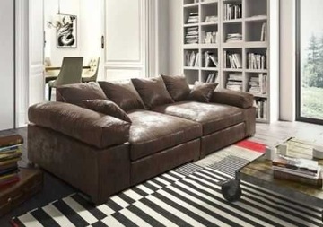 Sofa BIG z podnóżkiem / pufą
