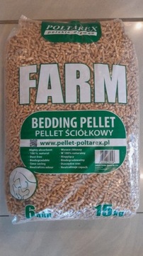 Pellet żwirek ściółkowy dla zwierząt POLTAREX Farm