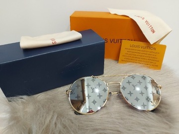 Okulary przeciwsloneczne Louis Vuitton lenonki 
