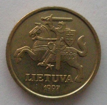 Litwa 10 centu 1997. Stan 1.