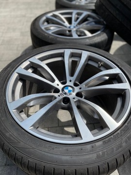 BMW X5 X6 felgi z kolami 20 cali kpl + 2 opony