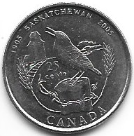 Canada 25 c.2005 okol.      
