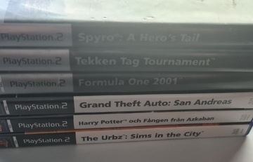 Zestaw gier PS2 (Tekken, Spyro, GTA, Harry Potter)