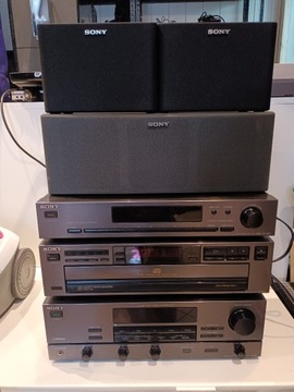 Wieża segmentowa Sony 3 Technics, unitra,pioneer