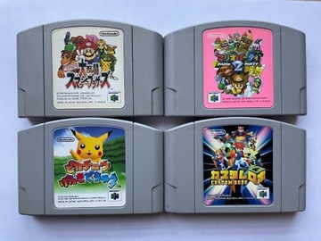 Gry 4x N64 Smash Bros Mario Party 2 Pokemon NTSC-J Nintendo 64