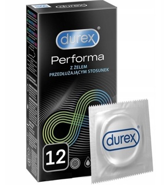 Prezerwatywy Durex PERFORMA opóźniające wydłużają