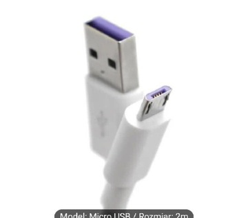 Ładowarka USB micro 2 m