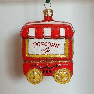 Wózek stragan Popcorn - bombka kolekcjonerska