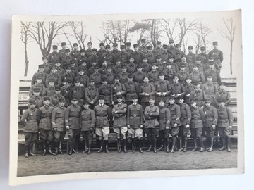 Stare duże zdjęcie grupowe żołnierze Francja