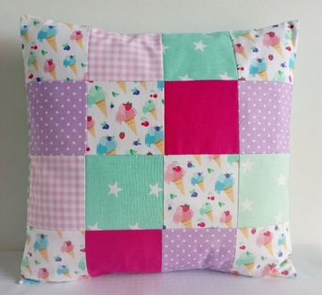 Poszewka DEKORACYJNA Patchwork sweet lody 40x40cm