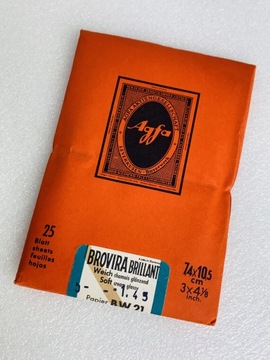 Papier agfa brovira brillant 7,4x10,5 soft bw 21