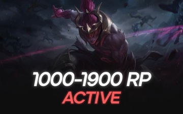 KONTO LEAGUE OF LEGENDS 1300-1900 RP NA WŁASNOŚĆ