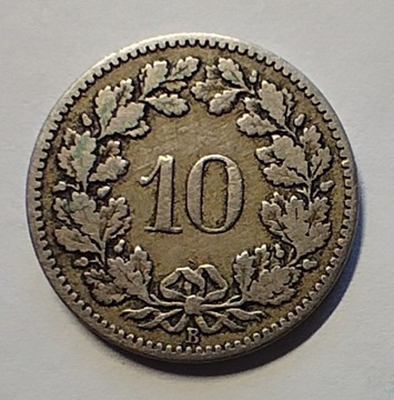 10 Rappen 1883 Szwajcaria