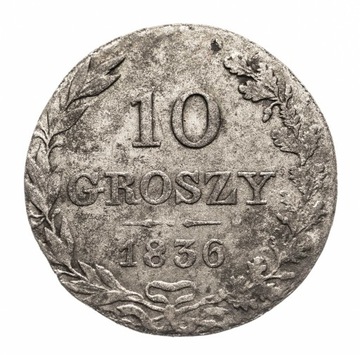 Zabór Rosyjski 10 groszy 1836 Mikołaj I [R]