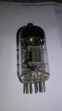 Lampa ECC 81. Producent RFT