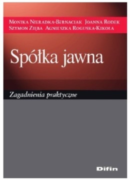 książka difin spółka jawna zagadnienia praktyczne