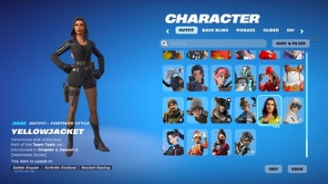 Yellow Jacket Account Fortnite OG skins 153