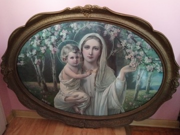 Obraz religiny - Matka Boska z dzieciątkiem 