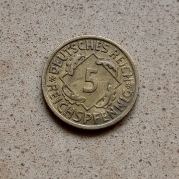 5 reichspfennig 1936 A