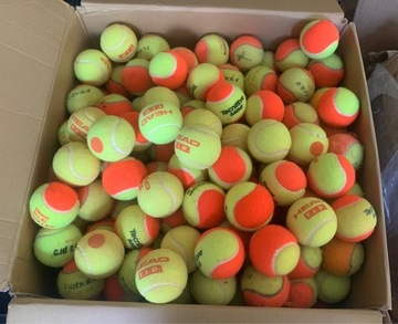 MEGA PROMOCJA Używane piłki tenisowe Tennis10 pomarańczowe dla dzieci