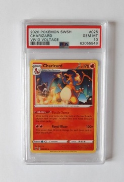 Pokemon Charizard Vivid Voltage 025 Rare PSA 10 