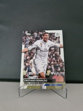 Cristiano Ronaldo Real Madryt Historic Hat-trick Topps 2024