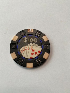 Żeton do pokera 100$ (vintage)