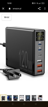 Szybka ładowarka USB 120W