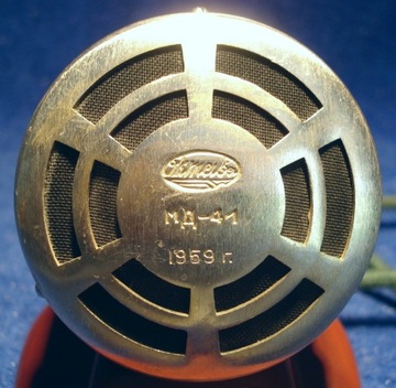Mikrofon dynamiczny MD-41 z 1959r do radst. polow.