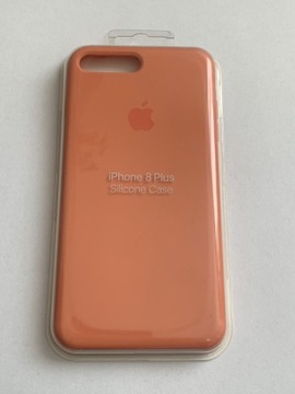 Plecki Apple silicone Case IPhone 8 Plus pomarańcz