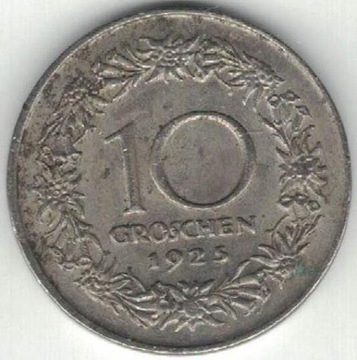 Austria 10 groszy groschen 1925  22 mm  nr 2