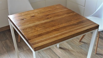 Blat drewniany do stołu 750x750x40 DĄB natural