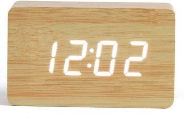 Zegar budzik LED 